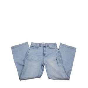 SPANX Light Wash Wide-Leg High-Rise Jeans